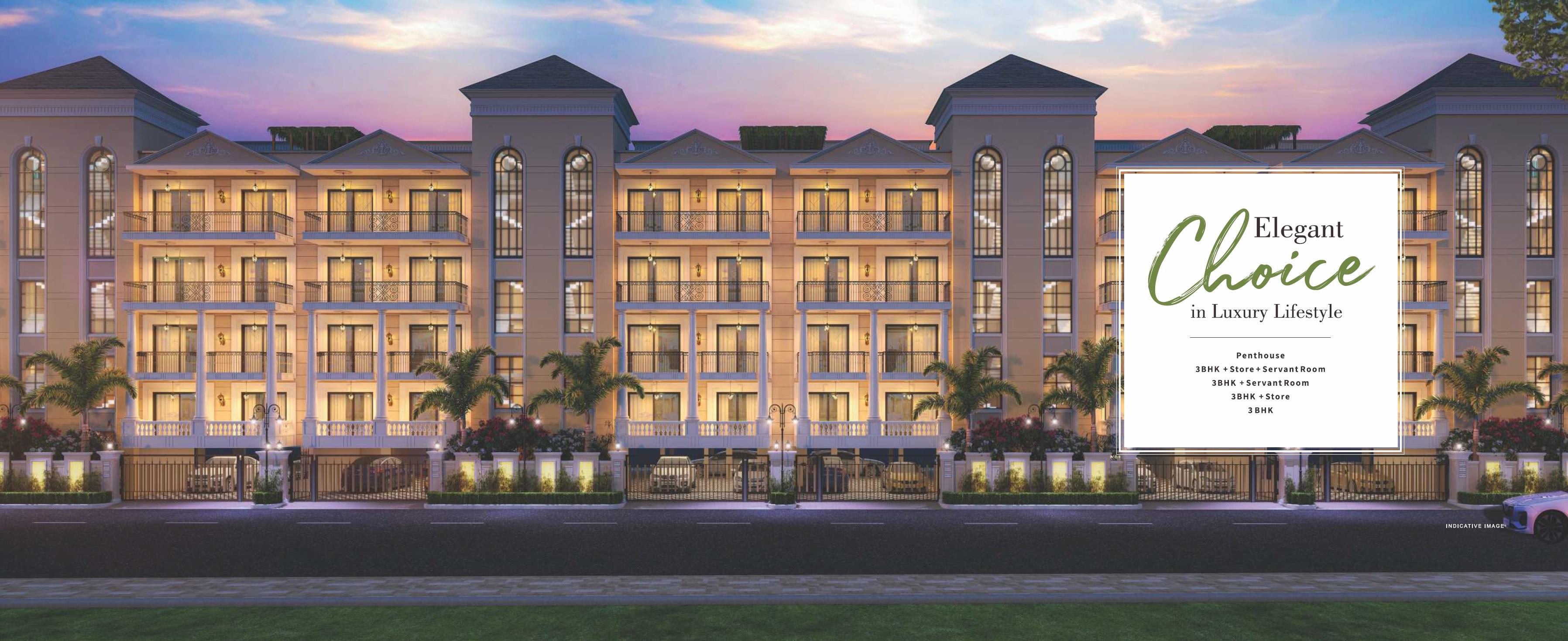 3 BHK 1689 SF Luxury Apartment in New Chandigarh